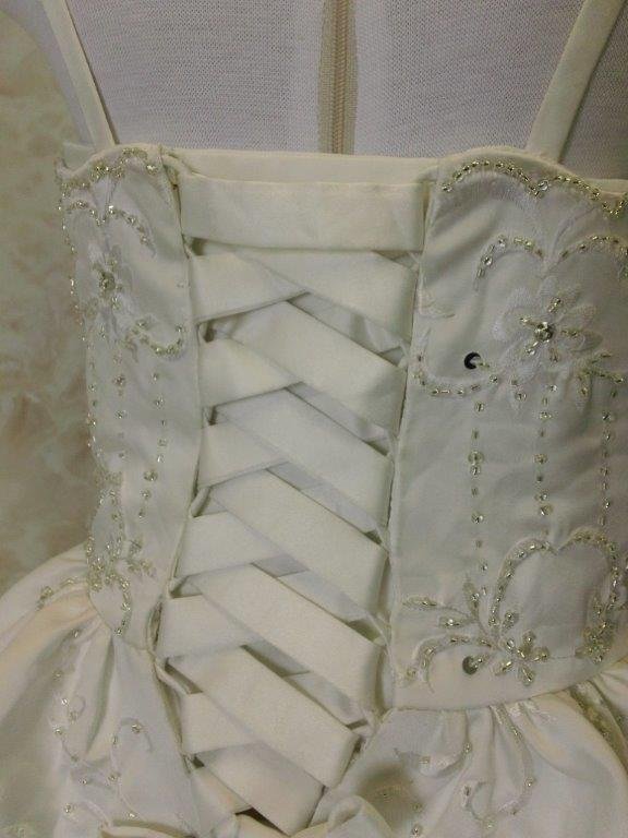 corset flower girl dress